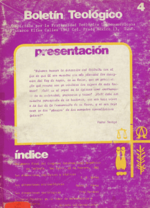 FTL – Boletín Teológico No. 4